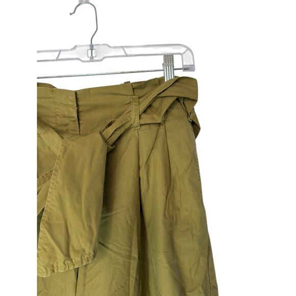 J.Crew Poplin Tie Waist Pants Women's Green Casual Basic Forest Gremlin Size 4 - Picture 5 of 11